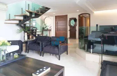 Cobertura com 4 dormitórios à venda, 350 m² por r$ 2.450.000,00 - indianópolis - são paulo/sp