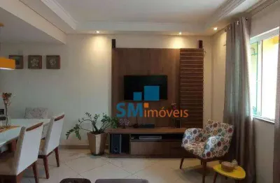 Sobrado com 3 dormitórios à venda, 95 m² por r$ 638.000,00 - jardim rina - santo andré/sp