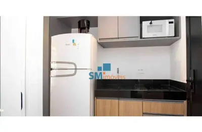 Apartamento completo com 1 dormitório, 21 m² - venda por r$ 490.000 ou aluguel por r$ 3.600/mês - indianópolis - são paulo/sp