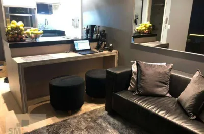Studio mobiliado para venda, 36 m2, 01 vaga  + depóstio - panamby - sp