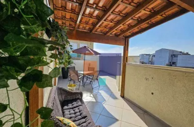 Cobertura com 2 dormitórios à venda, 73 m² por r$ 330.000,00 - vila junqueira - santo andré/sp