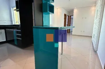 Cobertura com 2 dormitórios à venda, 100 m² por r$ 470.000,00 - vila camilópolis - santo andré/sp