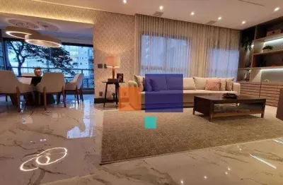 Apartamento com 3 dormitórios à venda, 153 m² por r$ 2.200.000,00 - jardim - santo andré/sp