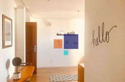 Flat com 1 dormitório à venda, 44 m² - bela vista - santo andré/sp