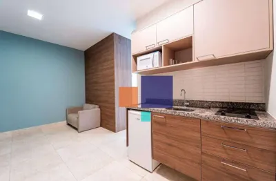 Studio novo mobiliado com 38m², 01 suíte e sem vaga - vende-se no centro de sp