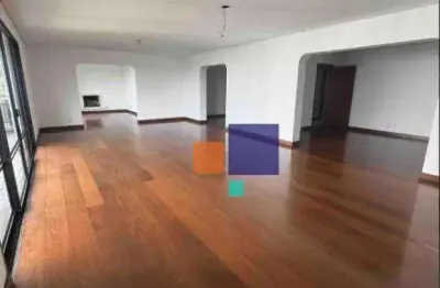 Apartamento alto padrão 330m², 04 suítes, 03 vagas e lareira - aluga-se em santo amaro