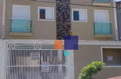 Cobertura com 2 dormitórios à venda, 49 m² por r$ 375.000,00 - jardim santo alberto - santo andré/sp