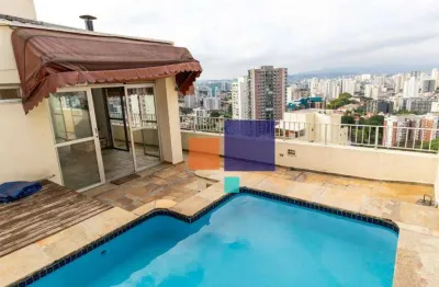 Cobertura a venda com 202m²,3 quartos, 4 banheiros sendo 1 suite e 3 vagas - vila romana
