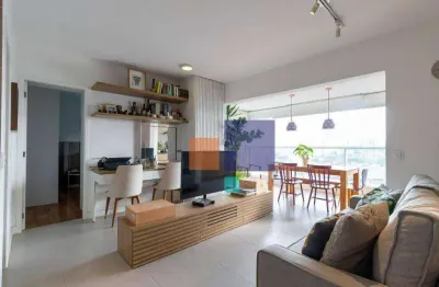 Apartamento a venda com  63m², 1 quarto, 2 banheiros sendo 1 suite  e 1 vaga -  jardim glória
