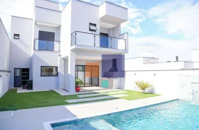 Sobrado com 3 dormitórios à venda, 258 m² por r$ 1.950.000,00 - condomínio residencial evidências - indaiatuba/sp