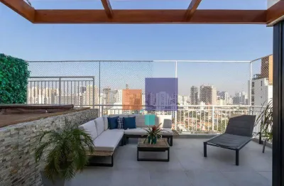 Cobertura mobiliada à venda - brooklin 154 m² - 2 suítes - 3 vagas + depósito