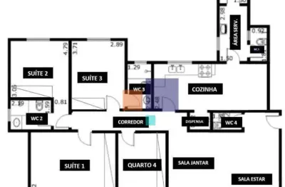 Apartamento 132m² com 4 dormitórios (3 suítes) e 4 vagas - vende-se na vila andrade