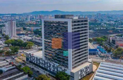 Laje corporativa 557m² com 56 vagas e 8 banheiros - aluga-se na barra funda