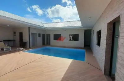 Execelente casa 03 quartos - 02 suítes - piscina - mobiliada