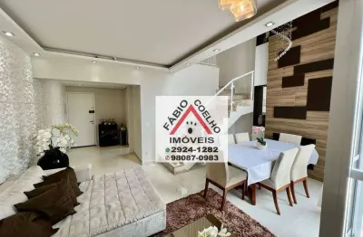 Cobertura espetacular com 3 dormitórios à venda, 144 m² - interlagos - são paulo/sp