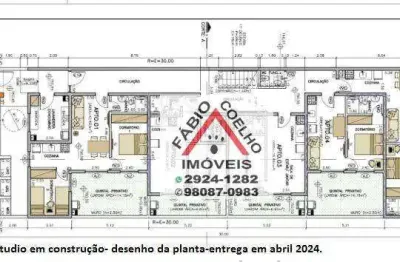 Studio com 1 dormitório à venda, 43 m² por r$ 259.000,00 - interlagos - são paulo/sp