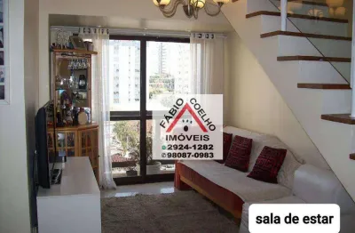 Linda cobertura duplex com 3 dormitórios à venda, 136 m² - metrô são judas- são paulo/sp