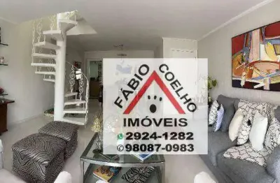 Bela cobertura duplex com 4 dormitórios à venda, 340 m² por r$ 2.872.000 - brooklin - são paulo/sp