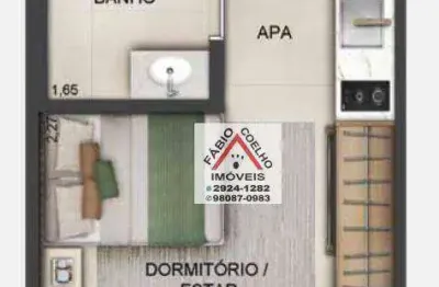 Studio com 1 dormitório à venda, 22 m² - brooklin - são paulo/sp