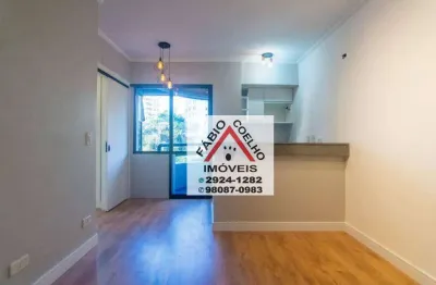 Apartamento studio, reformado com lazer no morumbi - 30 m² com 1 dormitório e 1 vaga