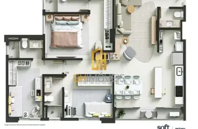 Apartamento com 3 quartos à venda na avenida edmundo pinheiro de abreu, 7, setor pedro ludovico, goiânia por r$ 1.000.000