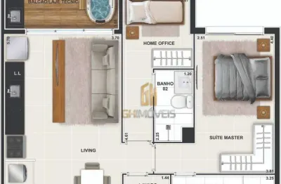 Apartamento com 2 quartos à venda na Rua T 55, 4, Setor Bueno, Goiânia