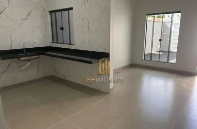 Casa com 3 dormitórios à venda, 75 m² por r$ 410.000,00 - residencial canaã ii - rio verde/go