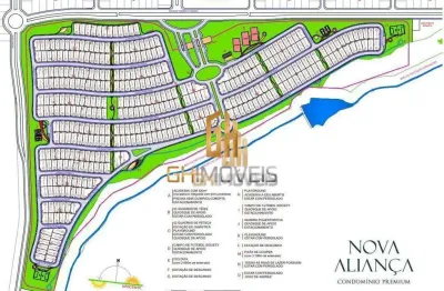 Terreno à venda, 465 m² por r$ 558.000,00 - condomínio nova aliança premium - rio verde/go
