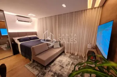 Apartamento à venda no brooklin paulista, são paulo-sp, 1 quarto, 1 banheiro, 42m² de área.