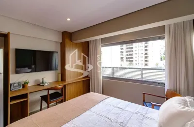 Studio de luxo à venda no itaim bibi: 1 quarto, 1 suíte, 1 sala, 1 banheiro, 27m² - são paulo-sp