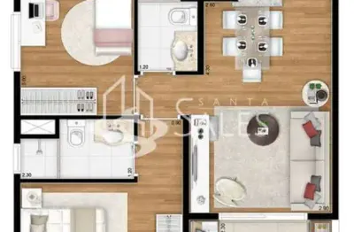 Apartamento 2 dormitorios 1 vaga vl. gumercindo- sp