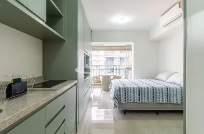 Apartamento na paraíso: 1 quarto, 1 banheiro, 24,00 m² de área.