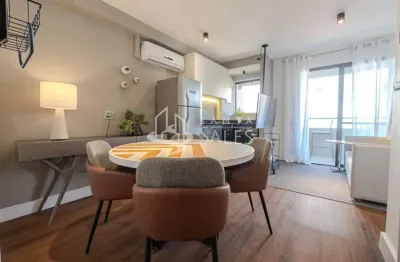 Apartamento para locação no jardim paulista: 1 quarto, 1 sala, 1 banheiro, 1 vaga de garagem, 40m² de área em sp