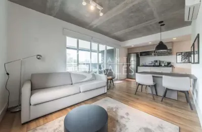 Apartamento de luxo para locação na cidade monções - são paulo: 1 quarto, 1 suíte, 1 sala, 2 banheiros, 1 vaga, 62m². venha conferir!