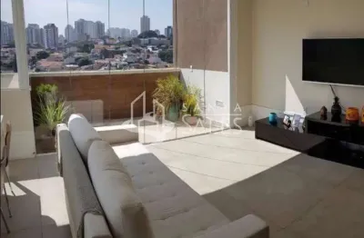 Cobertura de luxo à venda na vila ipojuca, são paulo-sp: 3 quartos, 1 suíte, 4 banheiros, 3 vagas, 167m². imperdível!