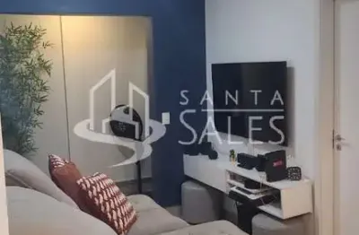 Apartamento à venda no brás, são paulo-sp: 1 quarto, 1 suíte, 2 salas, 2 banheiros, 1 vaga - 45,00 m² de área mobiliado