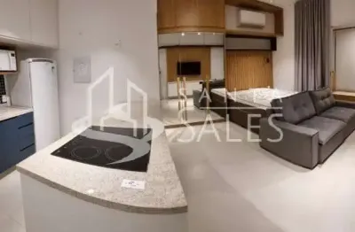 Studio para locação no campo belo, são paulo-sp: 1 quarto, 1 banheiro, 1 vaga de garagem, 42 m² de área.