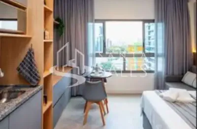 Apartamento à venda no brooklin paulista, são paulo-sp: 1 quarto, 1 banheiro, 1 vaga de garagem, 29m² de área