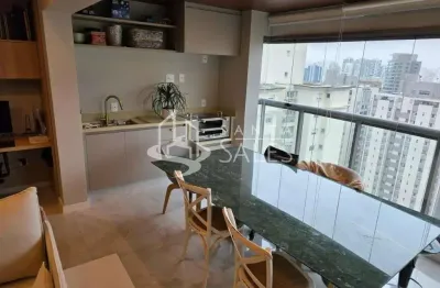 Apartamento para locação de alto padrão no jardim das acácias, são paulo-sp: 1 quarto, 1 suíte, 1 banheiro, 2 vagas, 82m².