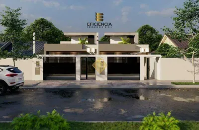 **casa com 1 suíte e 2 quartos no jardim gisela, toledo-pr**