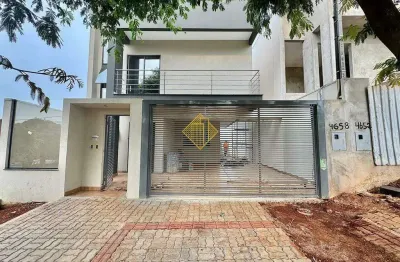 Sobrado à venda, 3 quartos, 3 suítes, 2 vagas, cancelli - cascavel/pr