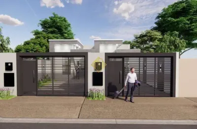 **casa com suíte e 02 quartos loteamento gualtieri**