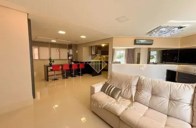 Seja bem-vindo ao coração de cascavel, no edifício privilege, apartamento mobiliado com 3 suítes