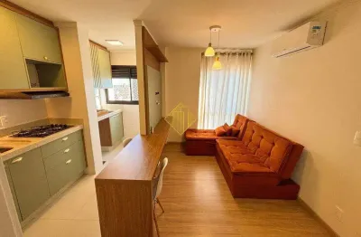 :apartamento semi-mobiliado de alto padrão no centro de cascavel! residencial isaac newton