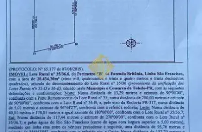 Terreno à venda na Área Rural de Toledo, Toledo 