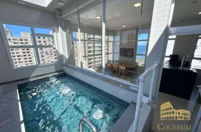 Cobertura com 3 dormitórios à venda, 158 m² por R$ 4.000.000 - Embaré - Santos/SP