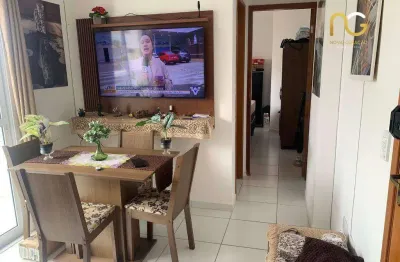 Flat com 1 dormitório à venda, 39 m² por r$ 330.000,00 - boqueirão - praia grande/sp