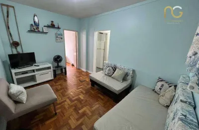 Apartamento com 1 dormitório à venda, 50 m² por r$ 265.000,00 - aviação - praia grande/sp