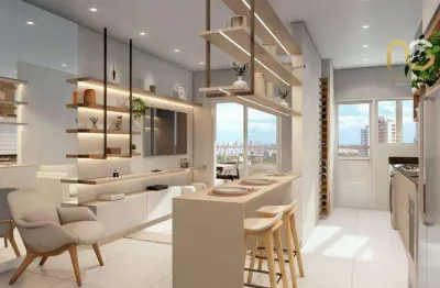 Apartamento com 3 dormitórios à venda, 101 m² por r$ 718.171,92 - vila assunção - praia grande/sp