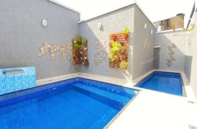 Sobrado à venda, 54 m² por r$ 330.000,00 - balneário pires - praia grande/sp